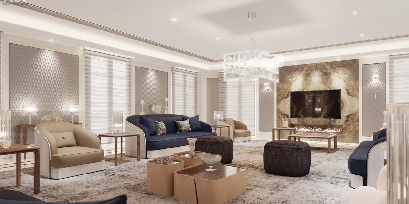Livingroom 3D Rendering Services in Canada and USA