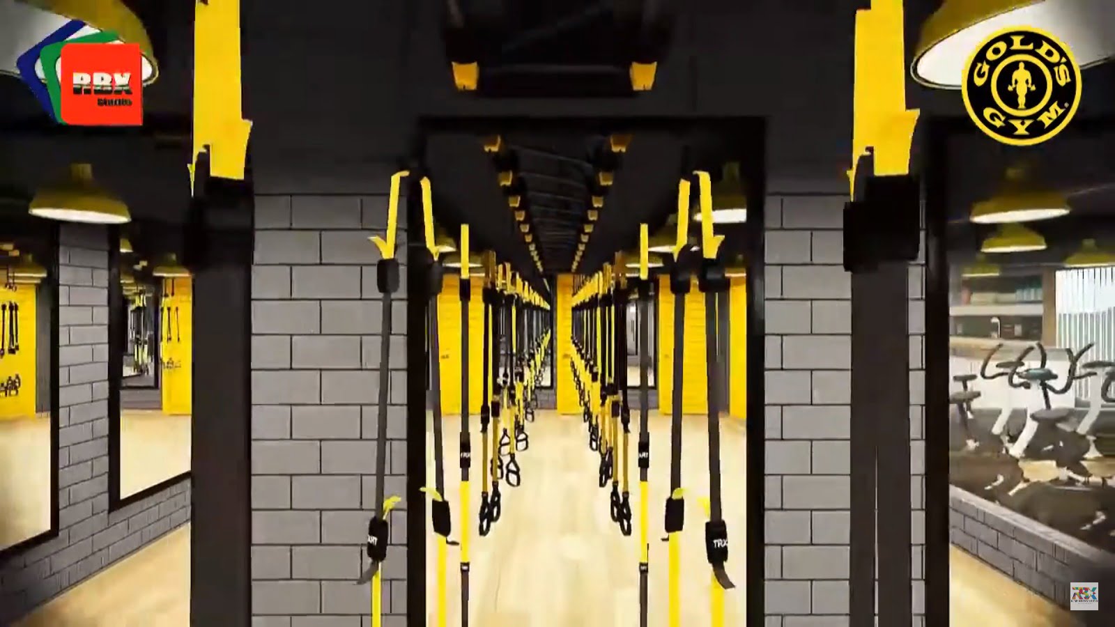 Gold's Gym 3d rendering by rbxstudio