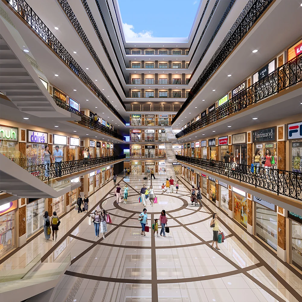 3d Render of Commercial Mall