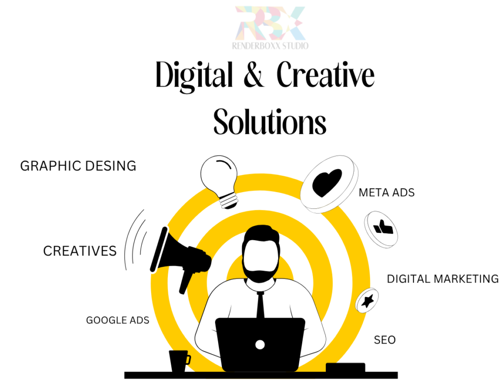 Digital and Creative Solutions graphic by Renderboxx Studio.
